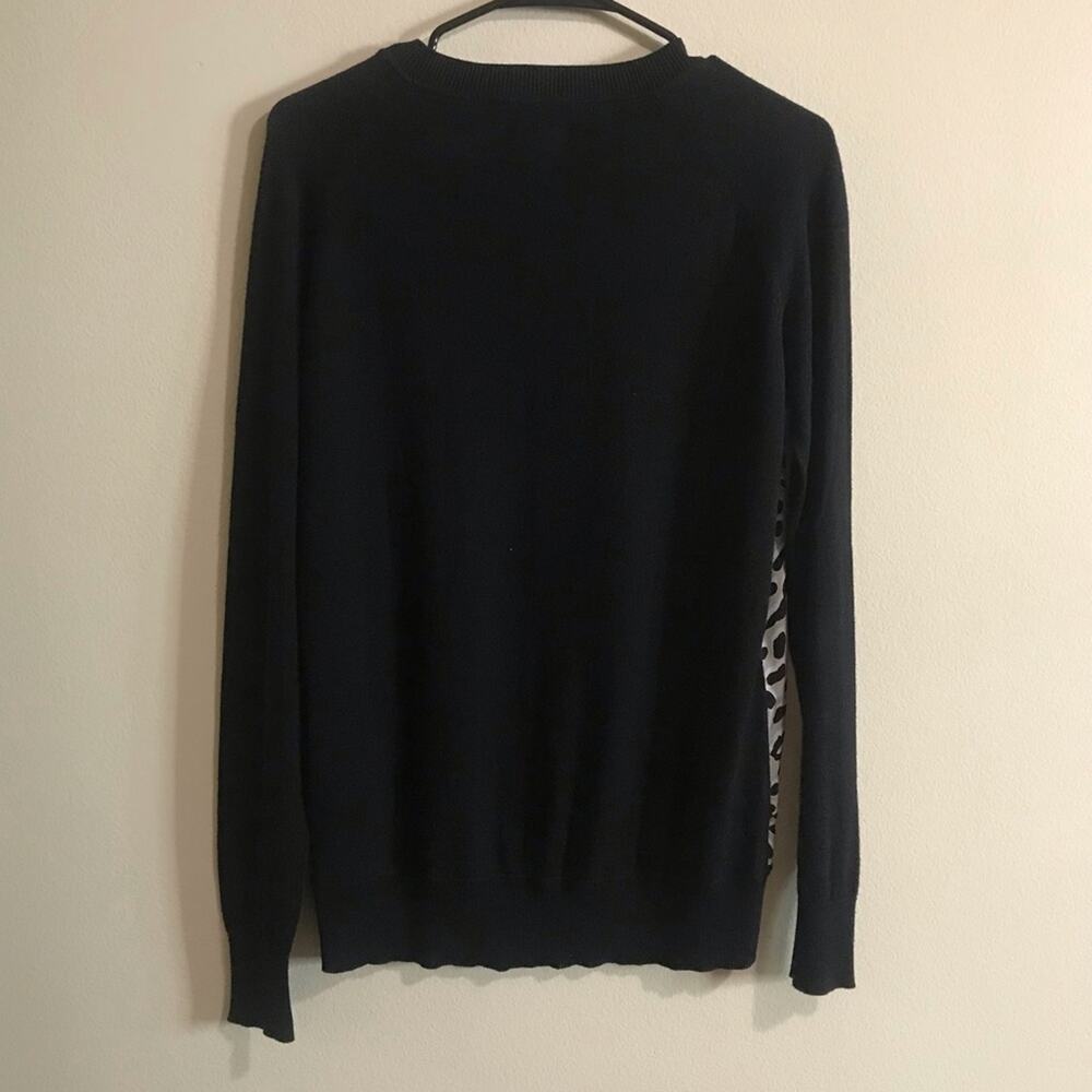 Barney’s New York CO-OP Silk Leopard Sweater Size M - Picture 4 of 4